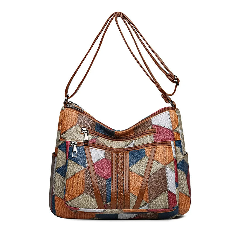 Margot | Patchwork Shoulder Bag