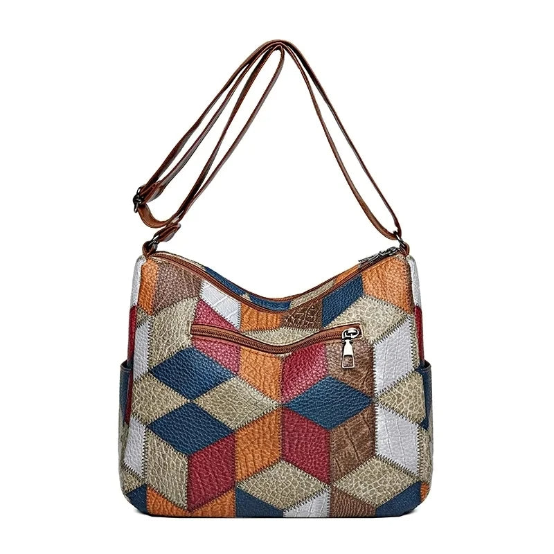 Margot | Patchwork Shoulder Bag