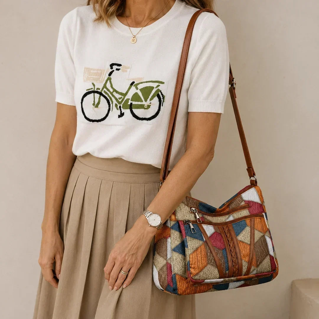 Margot | Patchwork Shoulder Bag