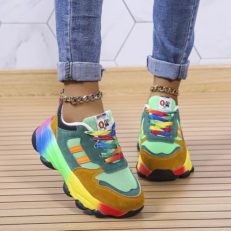 Isolina | Orthopedic Rainbow Sneakers