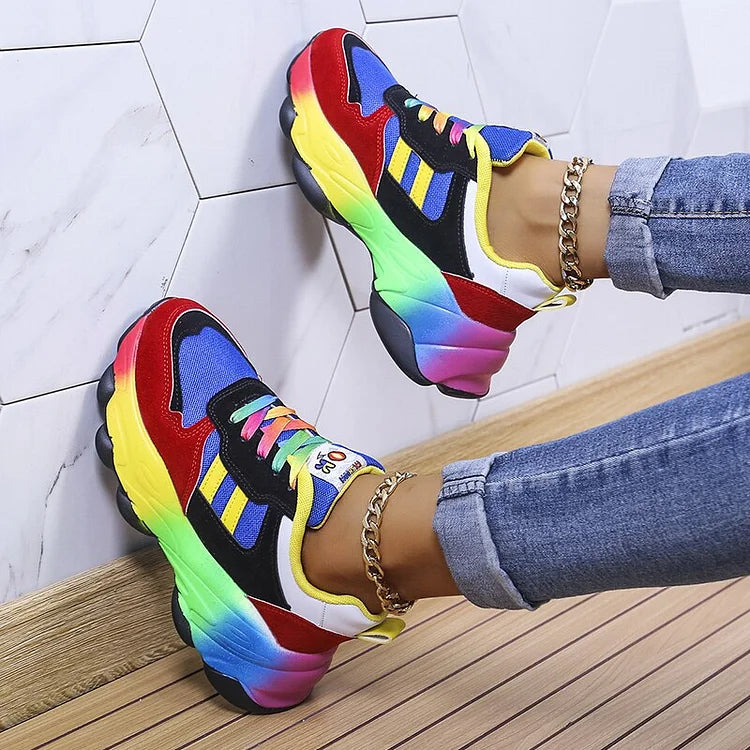 Isolina | Orthopedic Rainbow Sneakers