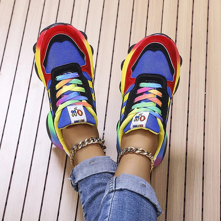 Isolina | Orthopedic Rainbow Sneakers