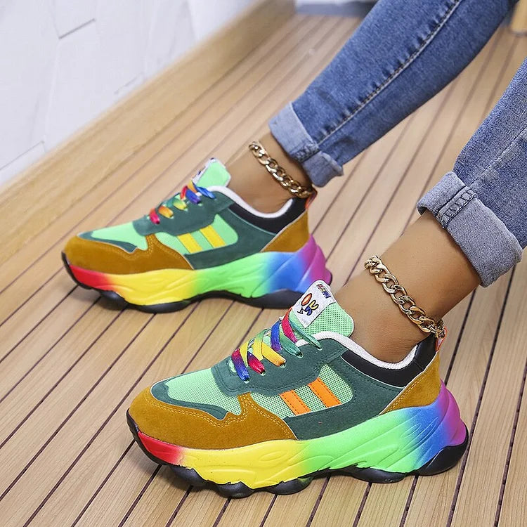 Isolina | Orthopedic Rainbow Sneakers