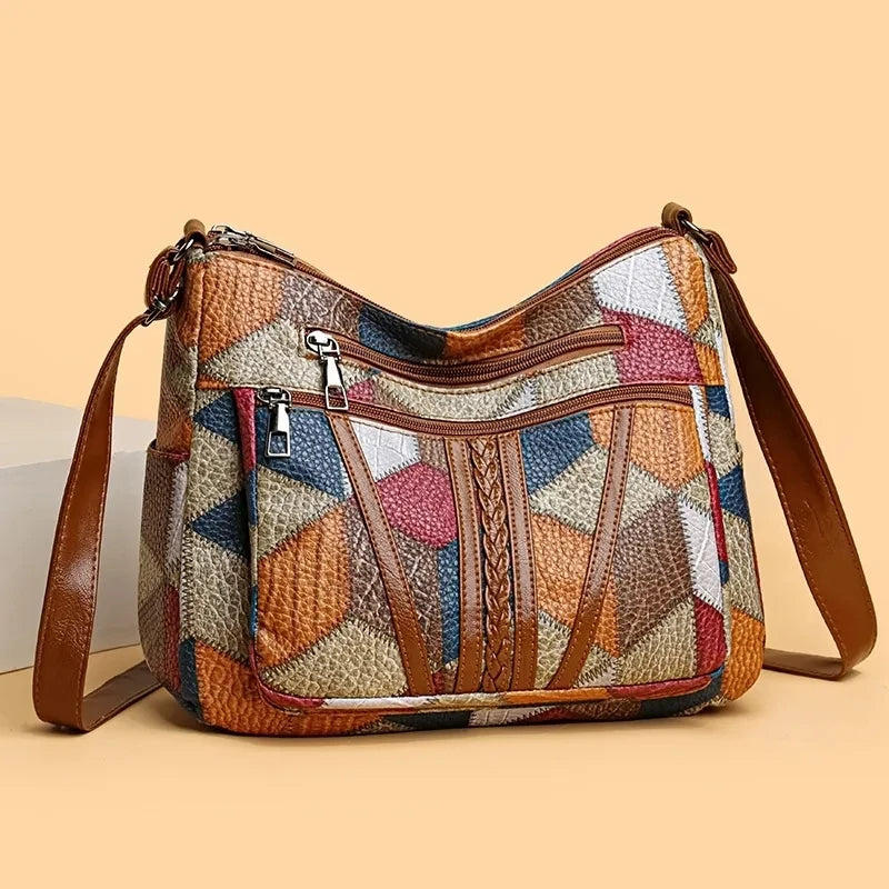 Margot | Patchwork Shoulder Bag