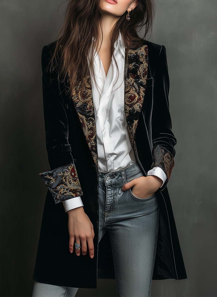 Victoria | Slim Fit Black Blazer