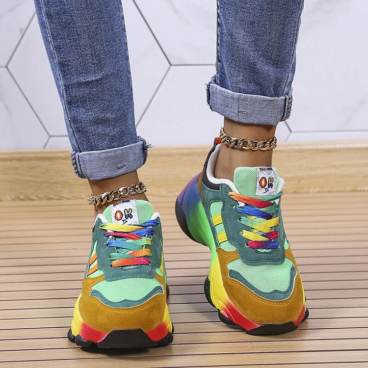 Isolina | Orthopedic Rainbow Sneakers