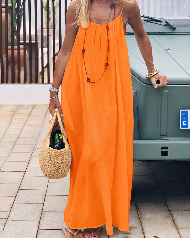 Emily | Backless Slip Lounge Dress