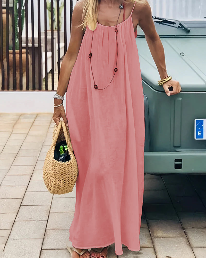 Emily | Backless Slip Lounge Dress