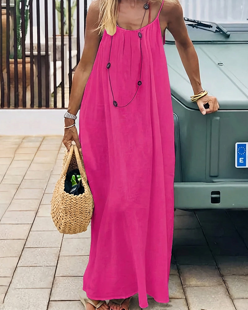 Emily | Backless Slip Lounge Dress