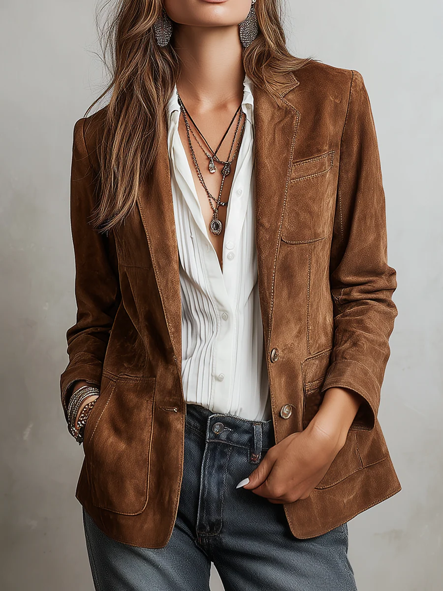 Cristina | Vintage Brown Blazer