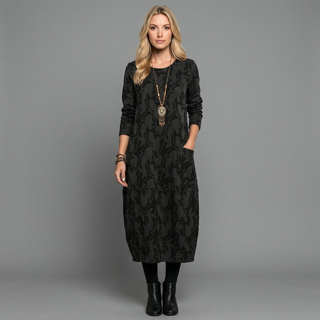 Eleanor | Elegant Long Sleeve Maxi Dress