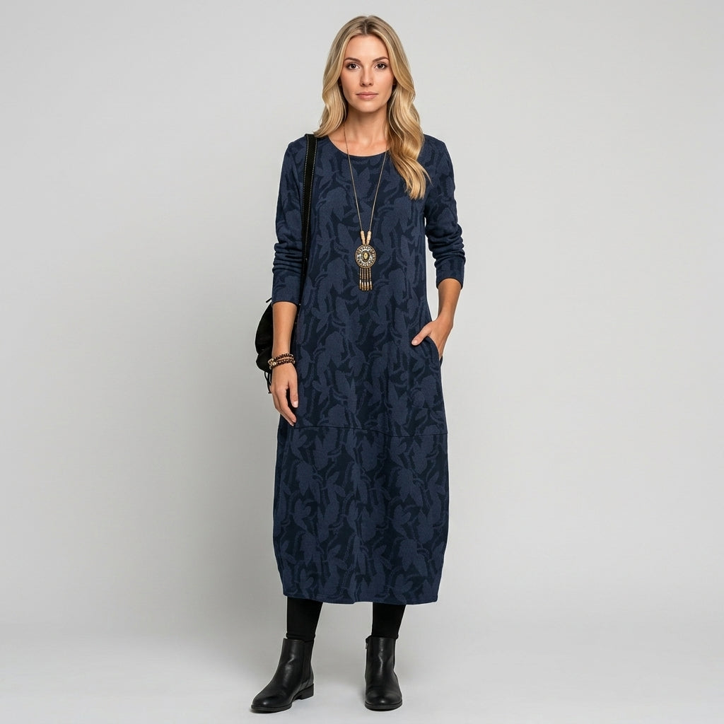 Eleanor | Elegant Long Sleeve Maxi Dress
