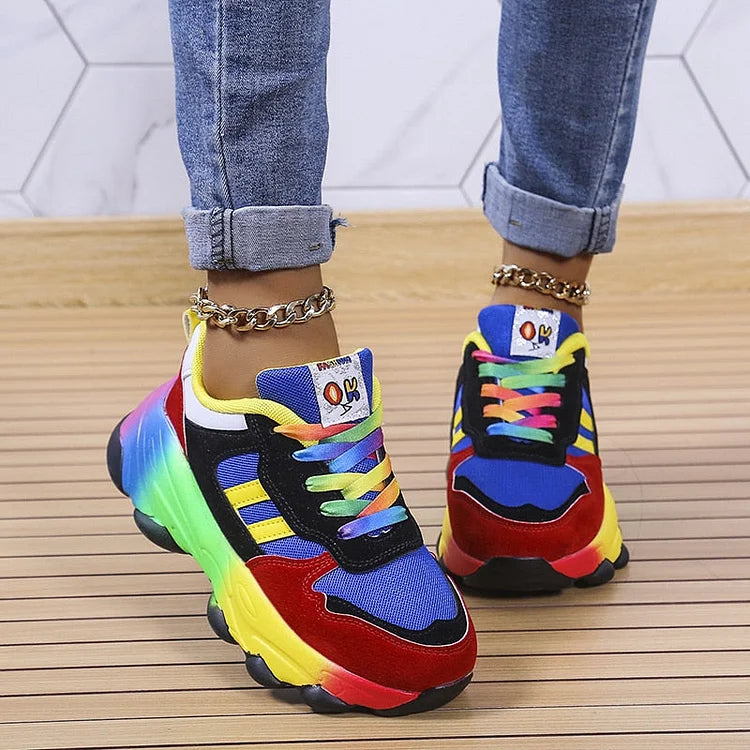 Isolina | Orthopedic Rainbow Sneakers