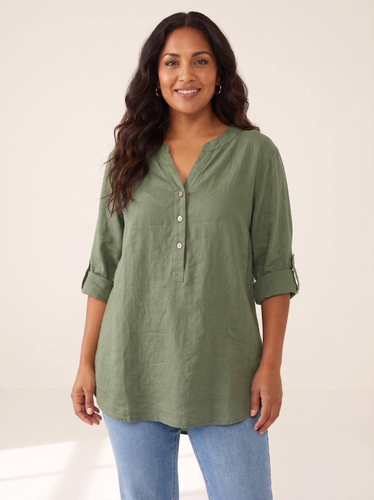 Veronique Green top front view