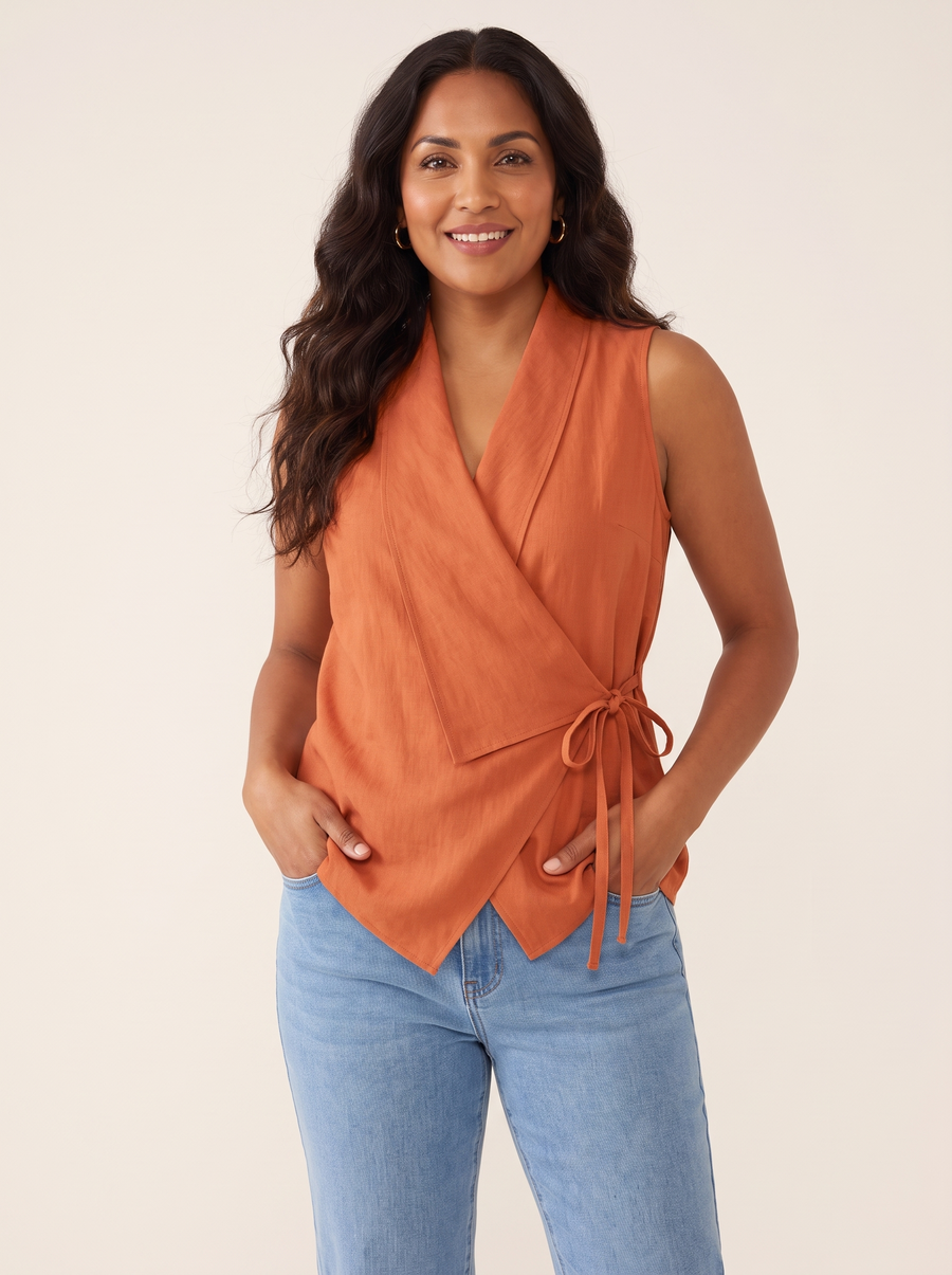 Loretta Orange top front view