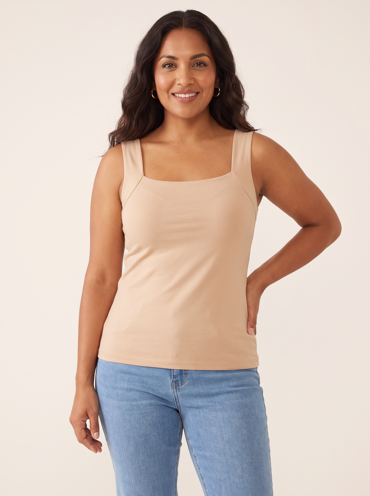 Roxy Nude top front view