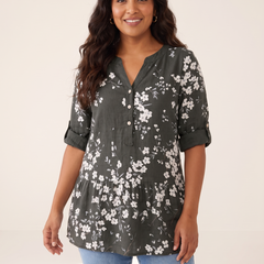 Veronique Dark Grey top front view