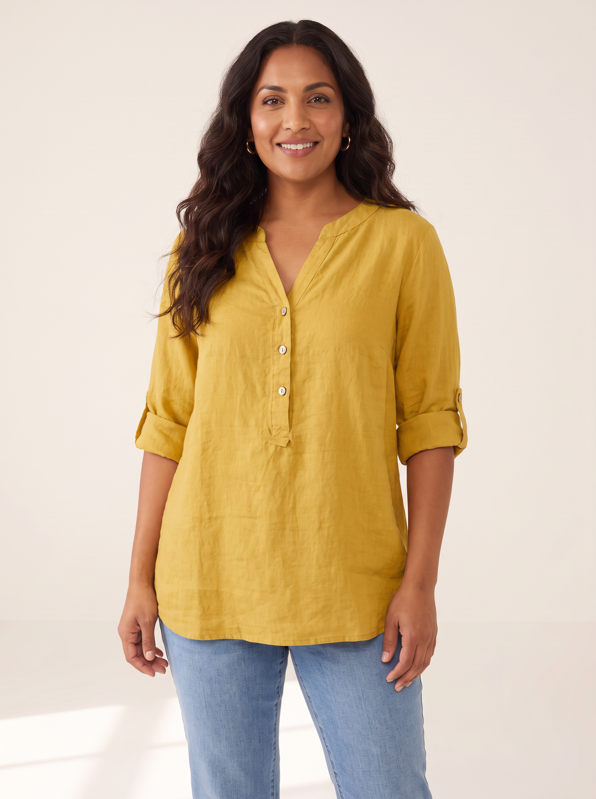 Veronique Yellow top front view
