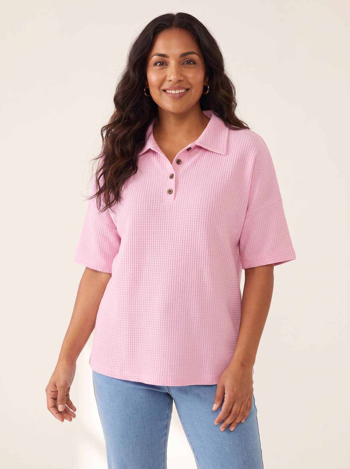 Peggie Pink top front view