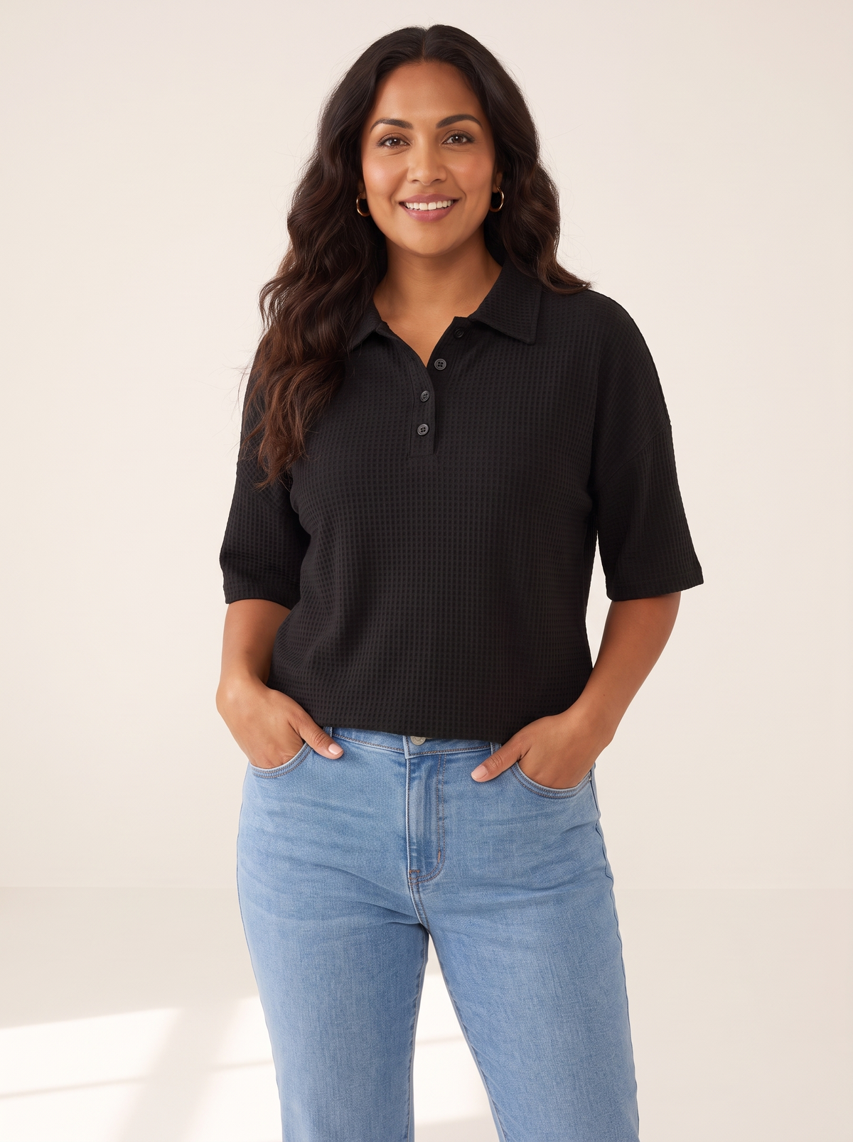 Peggie Black top front view