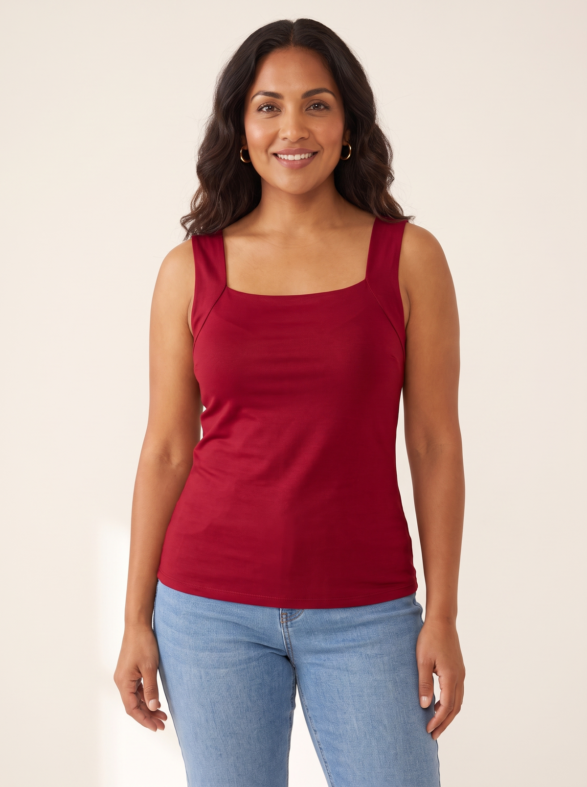 Roxy Wine Red top front view