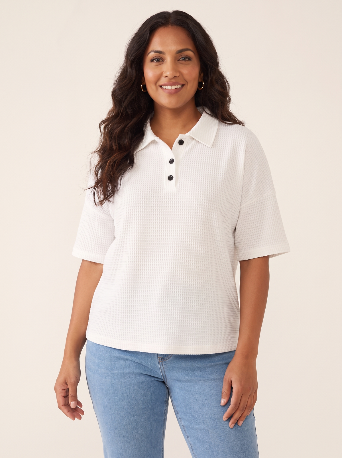 Peggie White top front view