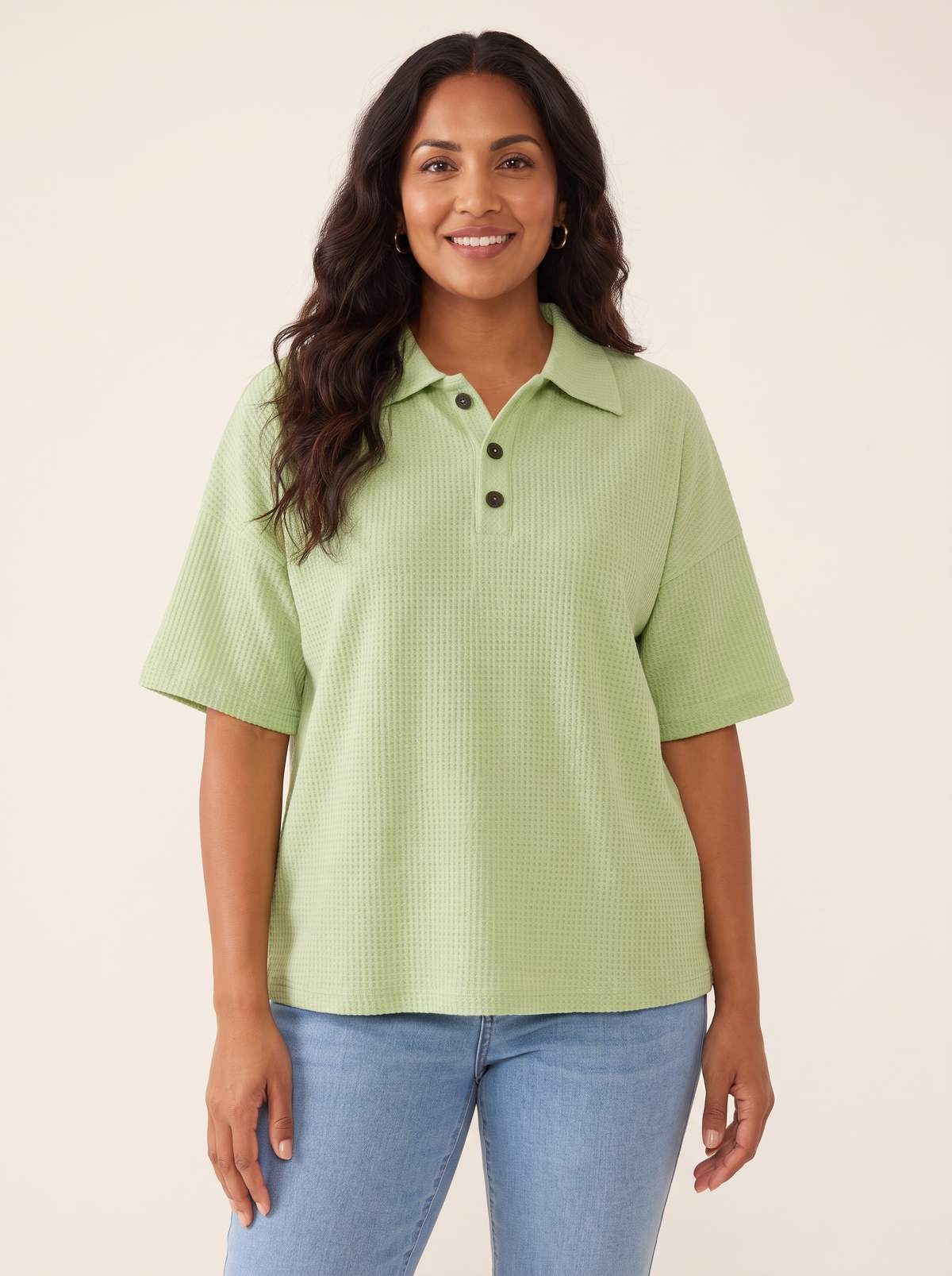 Peggie Green top front view