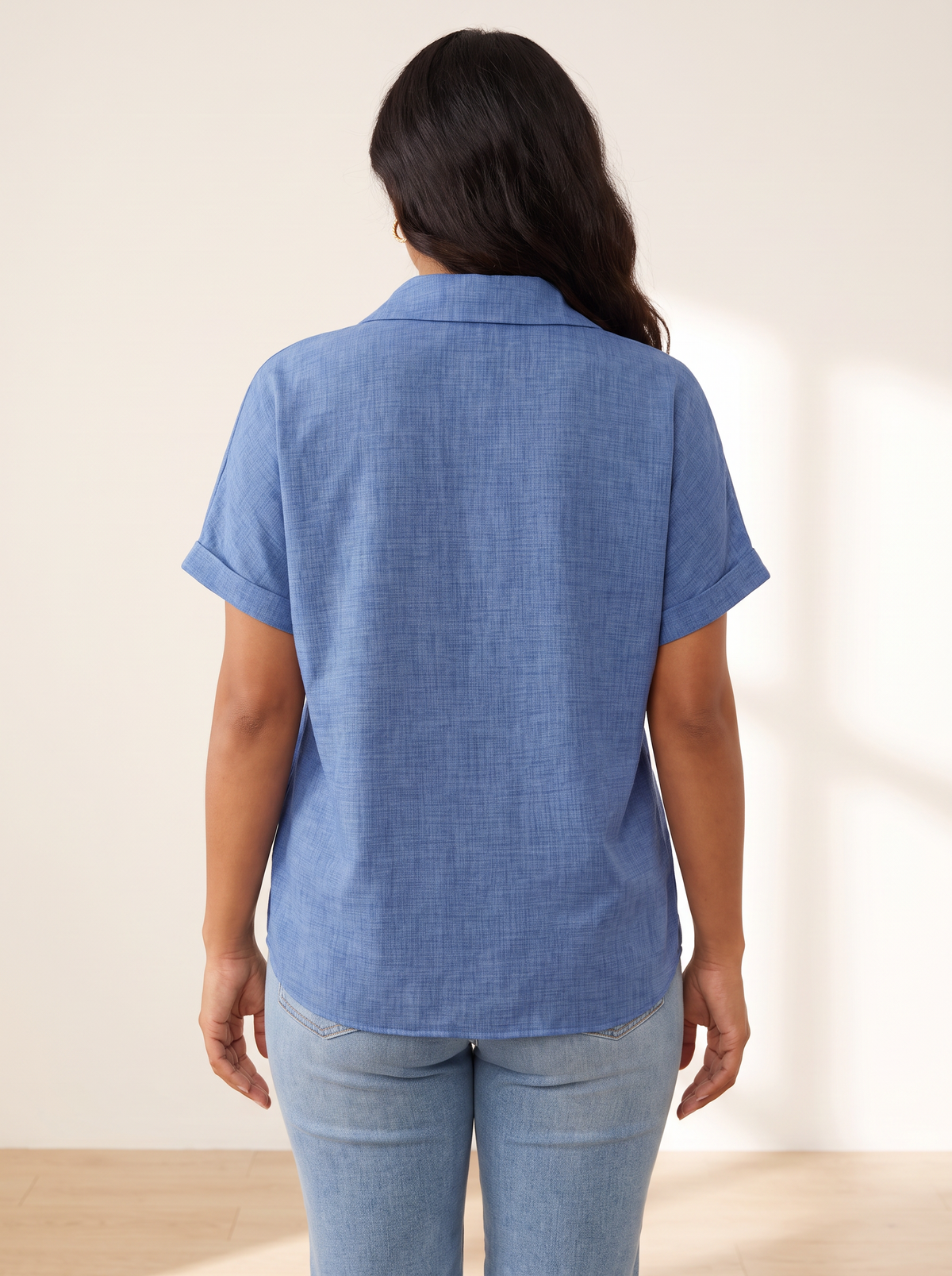 Zandra Blue top back view