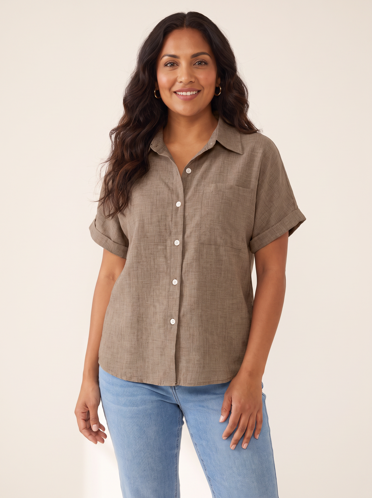 Zandra Brown top front view
