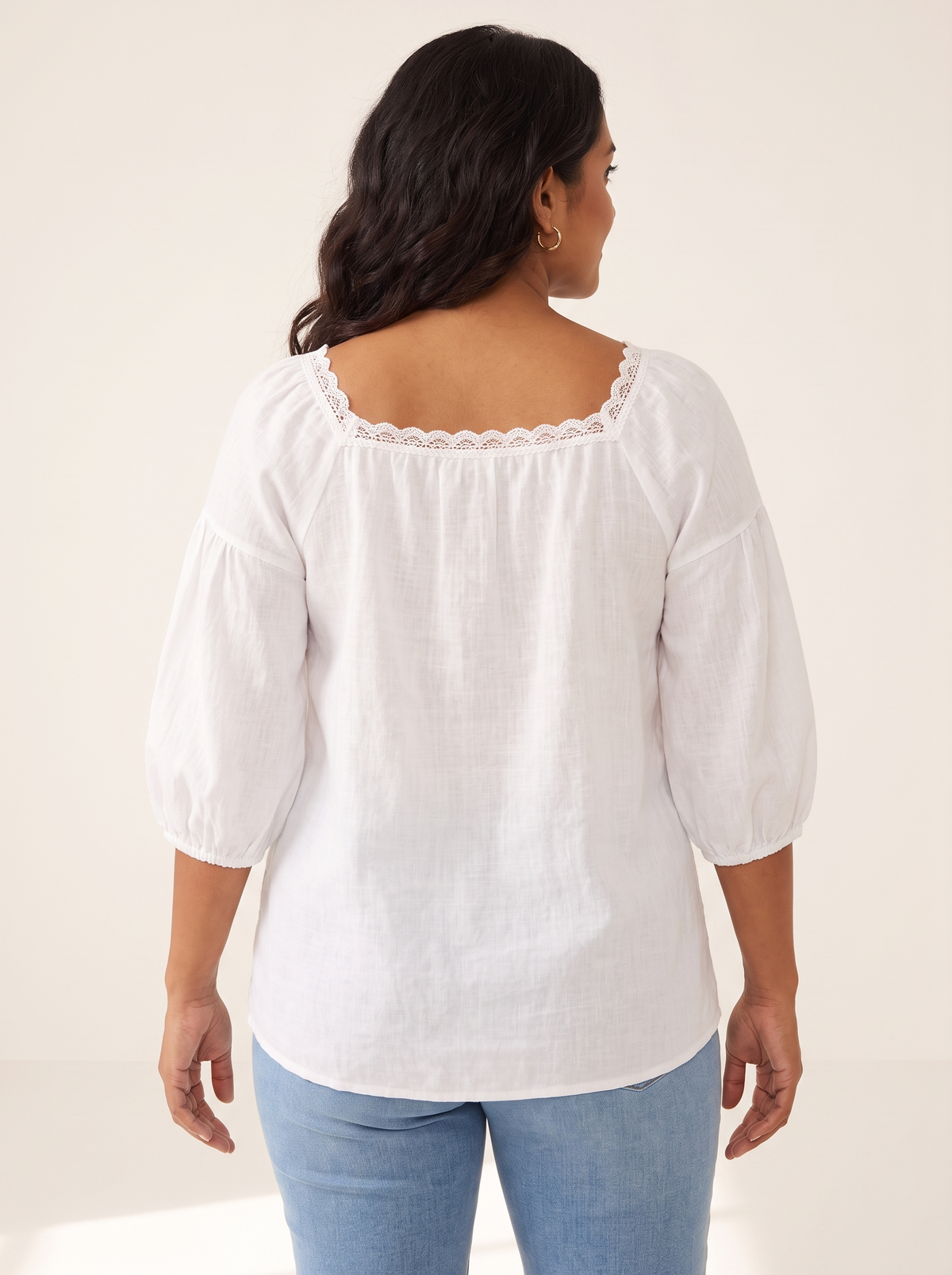 Elodie White top back view