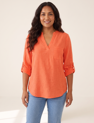 Noa Orange top front view
