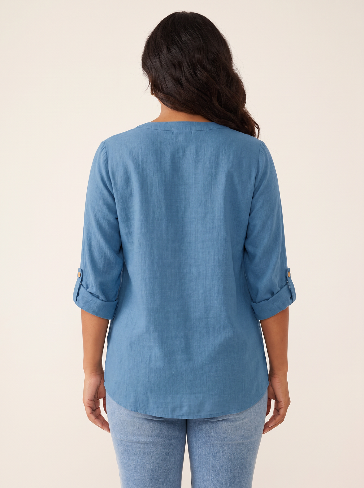 Noa Blue top back view