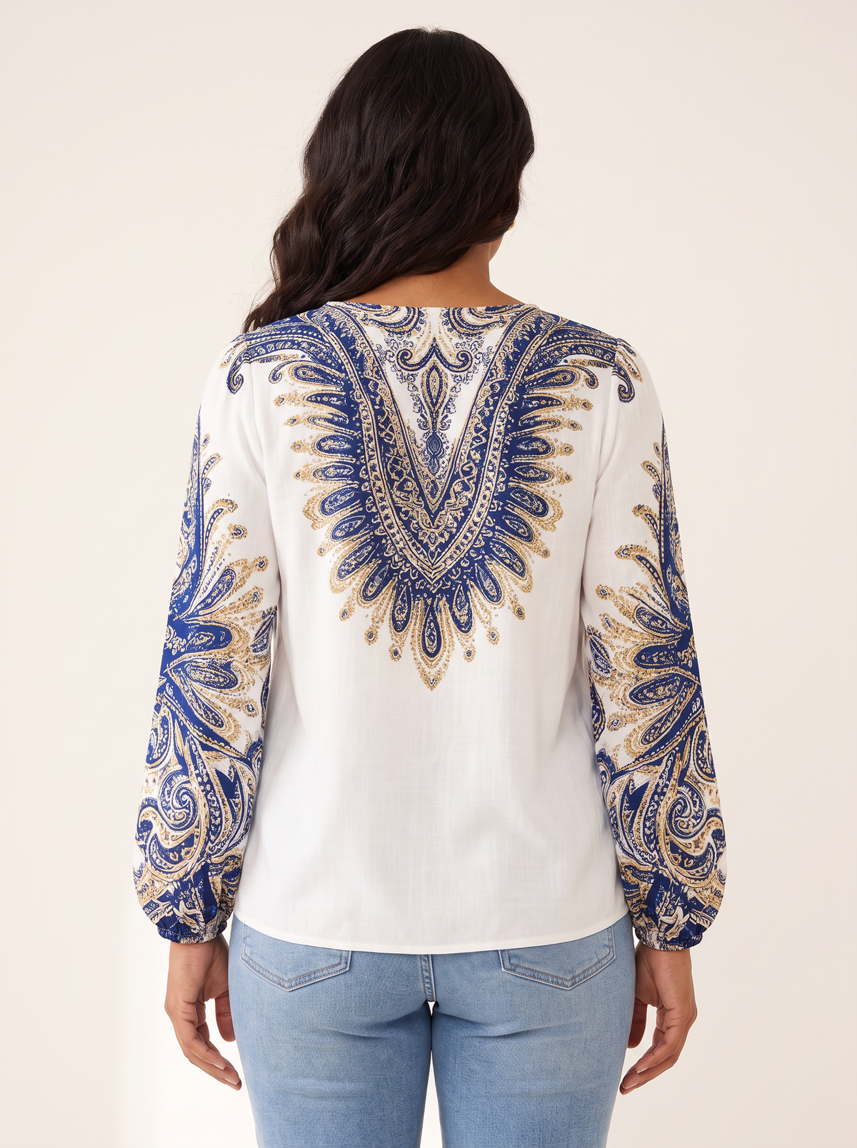 Elara Blue top back view