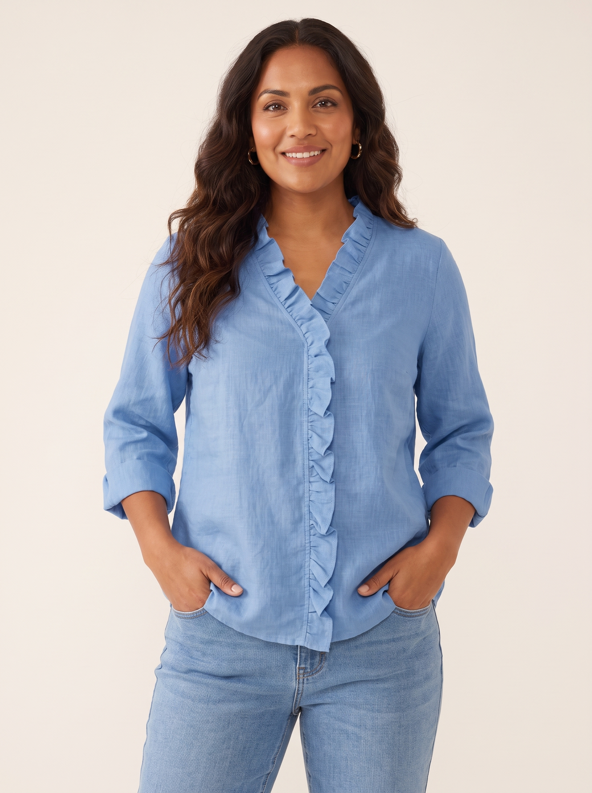 Chloe Blue top front view