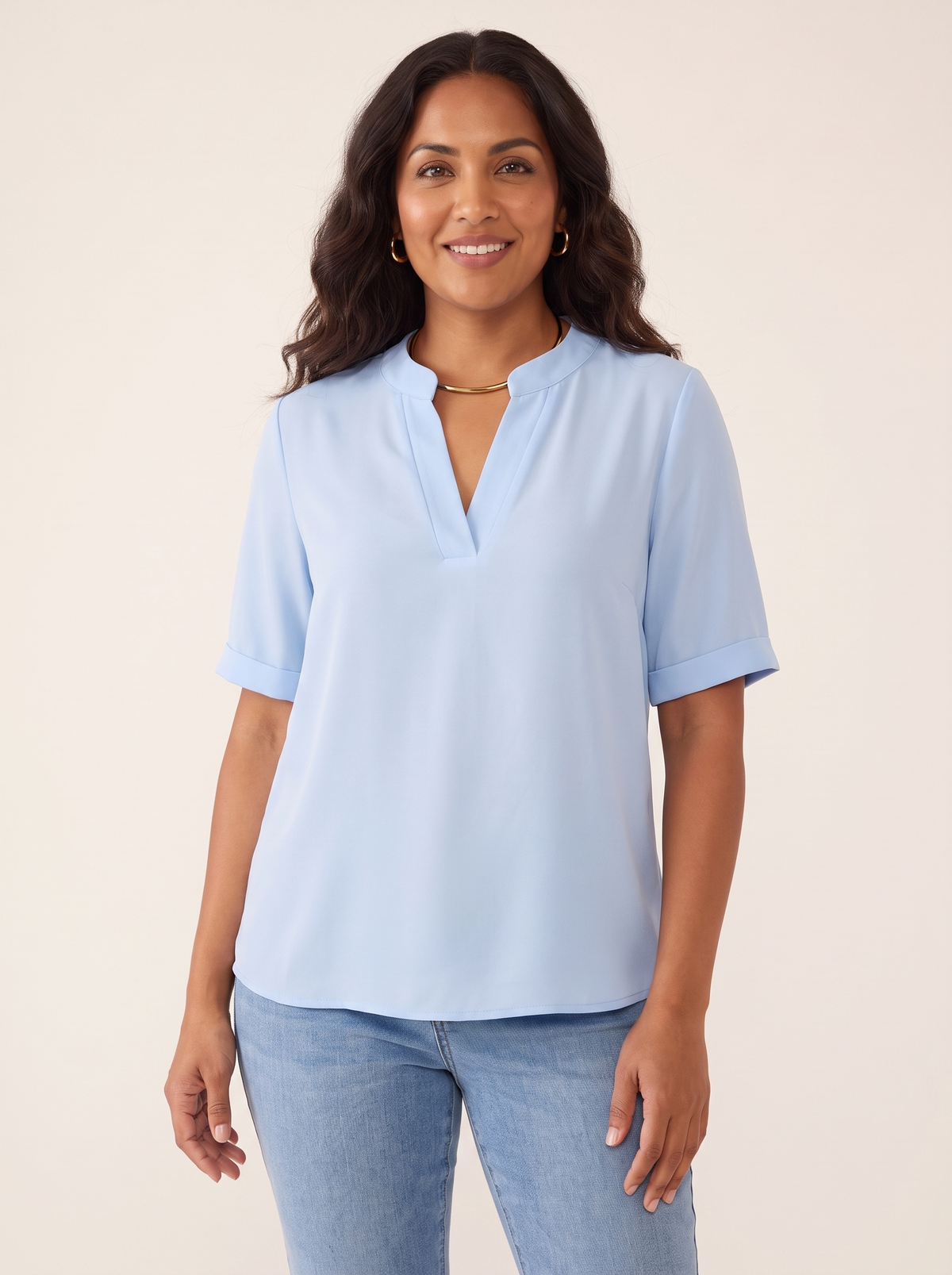 Margaux Blue top front view