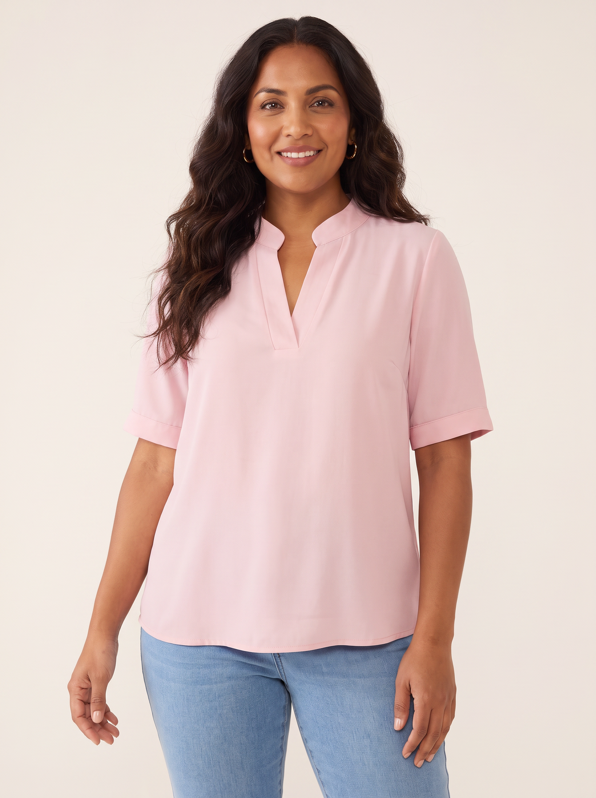 Margaux Pink top front view