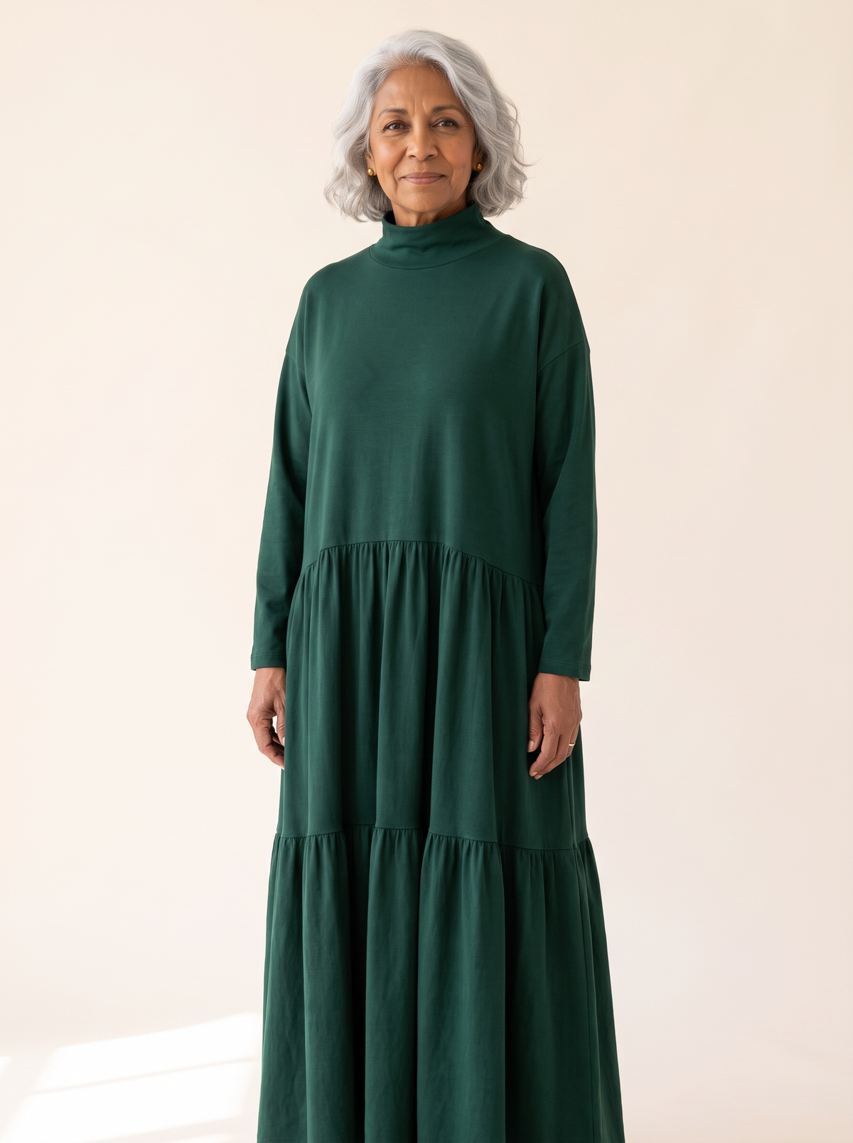 Odette oversized maxi dress in Green