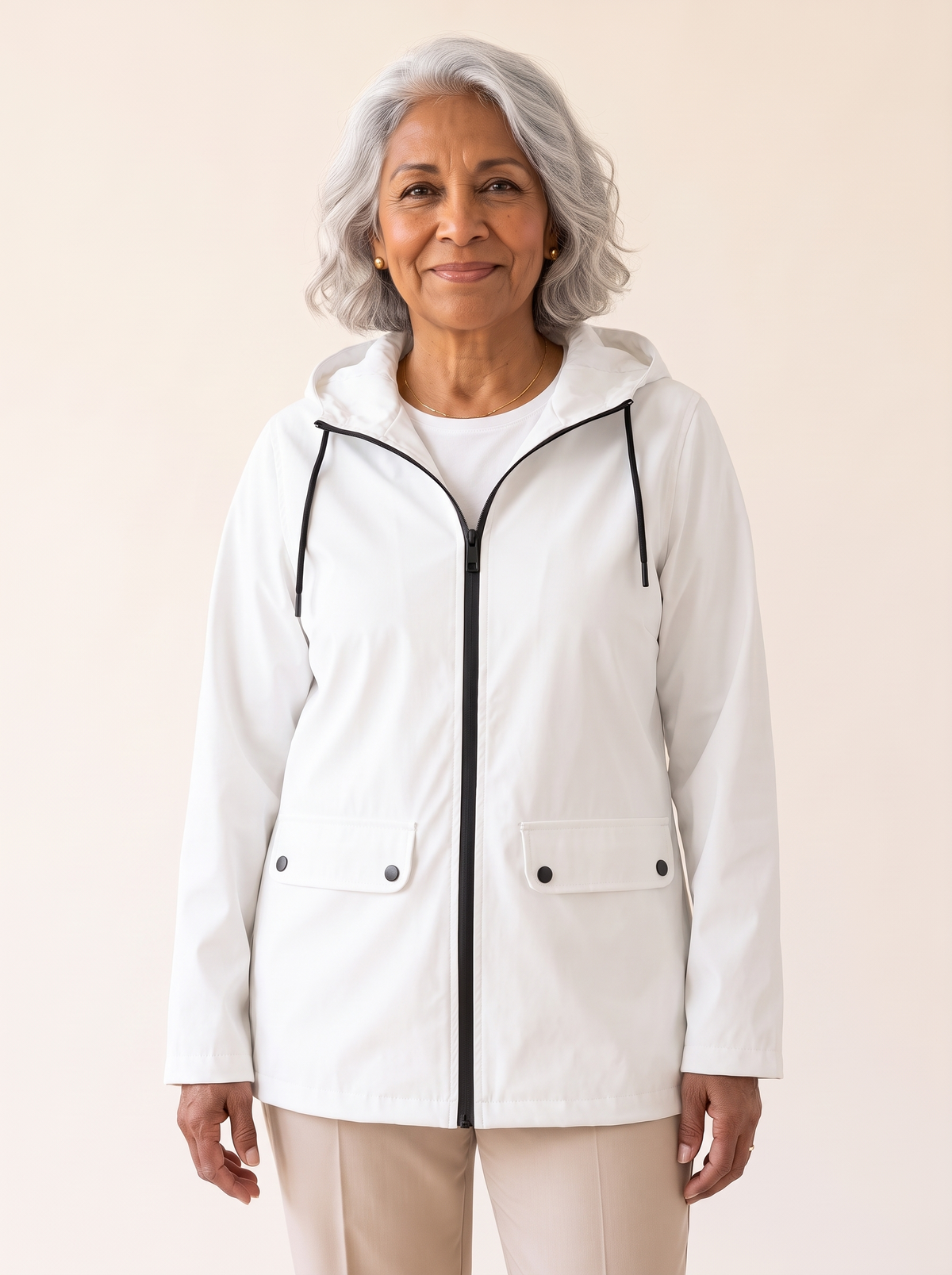 Rianna weatherproof jacket in white