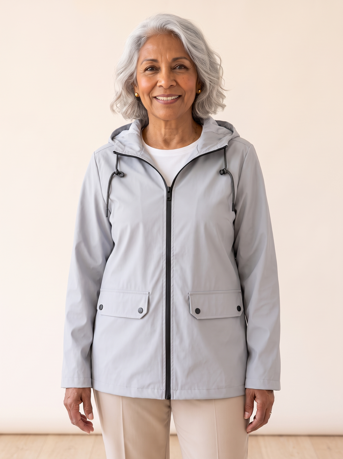 Rianna weatherproof jacket in gray