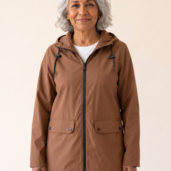 Rianna weatherproof jacket in coffee