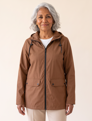 Rianna weatherproof jacket in coffee