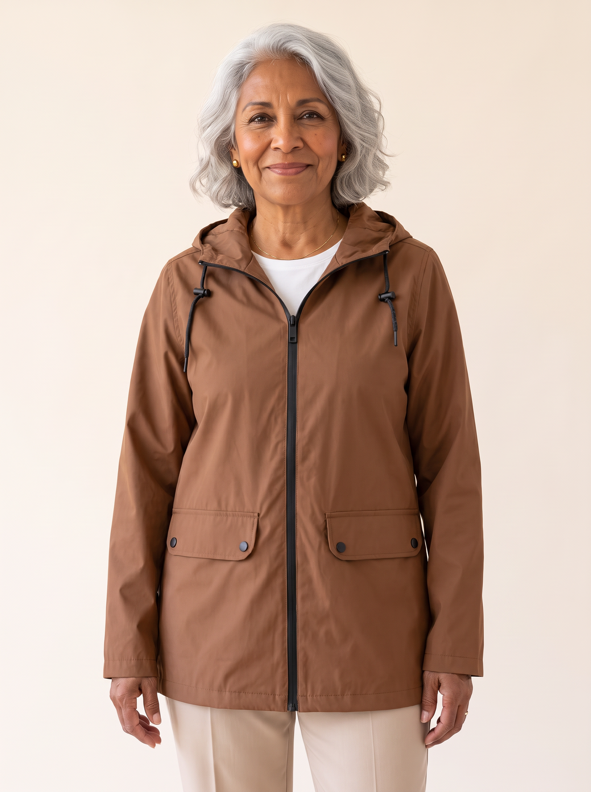 Rianna weatherproof jacket in coffee