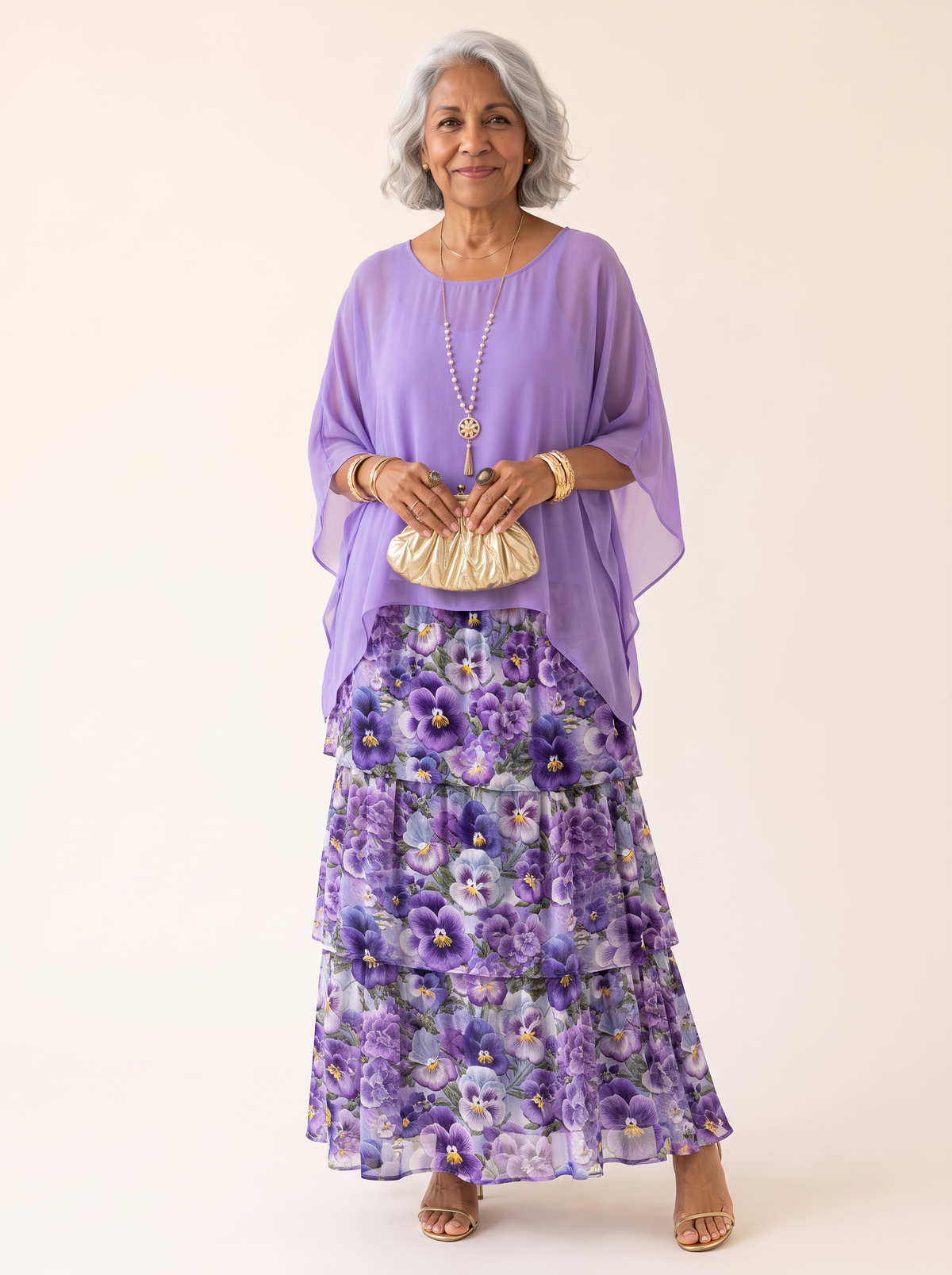 Janet Purple Floral