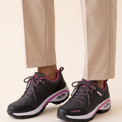Camilla Cushioned Ergonomic Walking Shoes Gray front