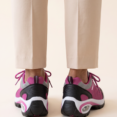 Camilla Cushioned Ergonomic Walking Shoes Light Pink back
