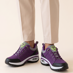 Camilla Cushioned Ergonomic Walking Shoes Purple front