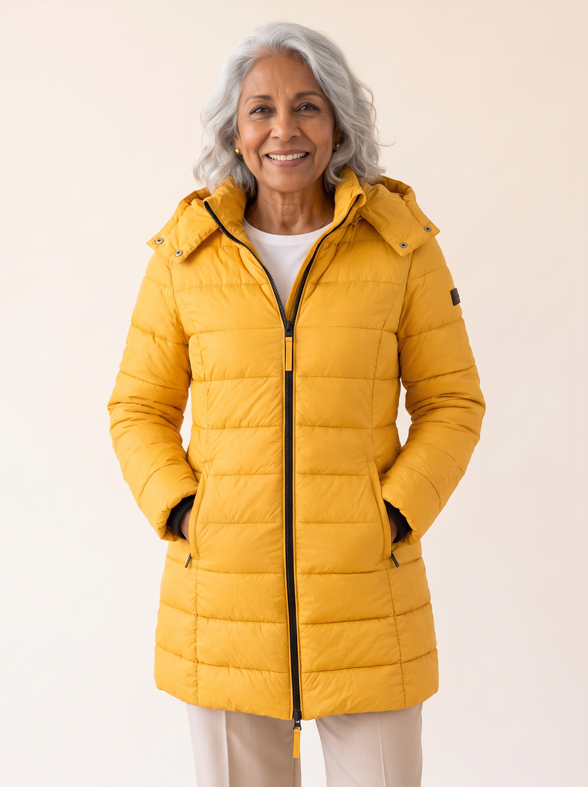 Lucille | Long Hooded Puffer Coat