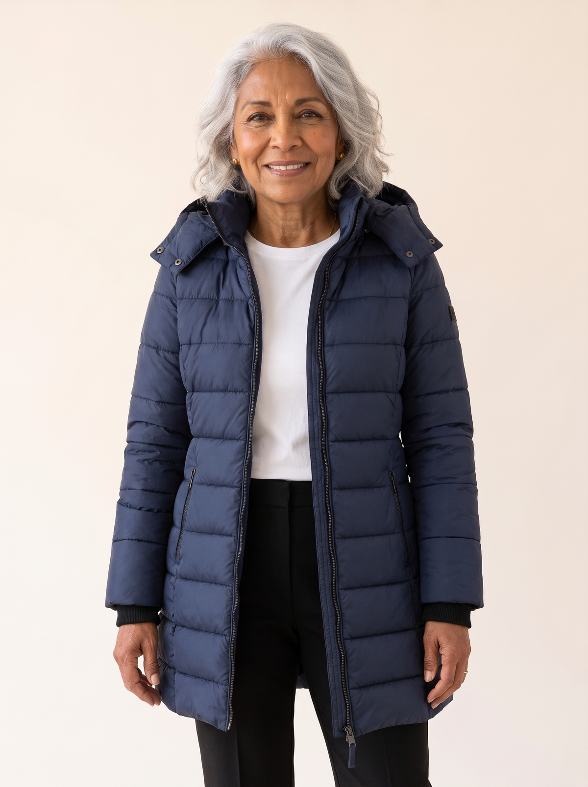 Lucille | Long Hooded Puffer Coat