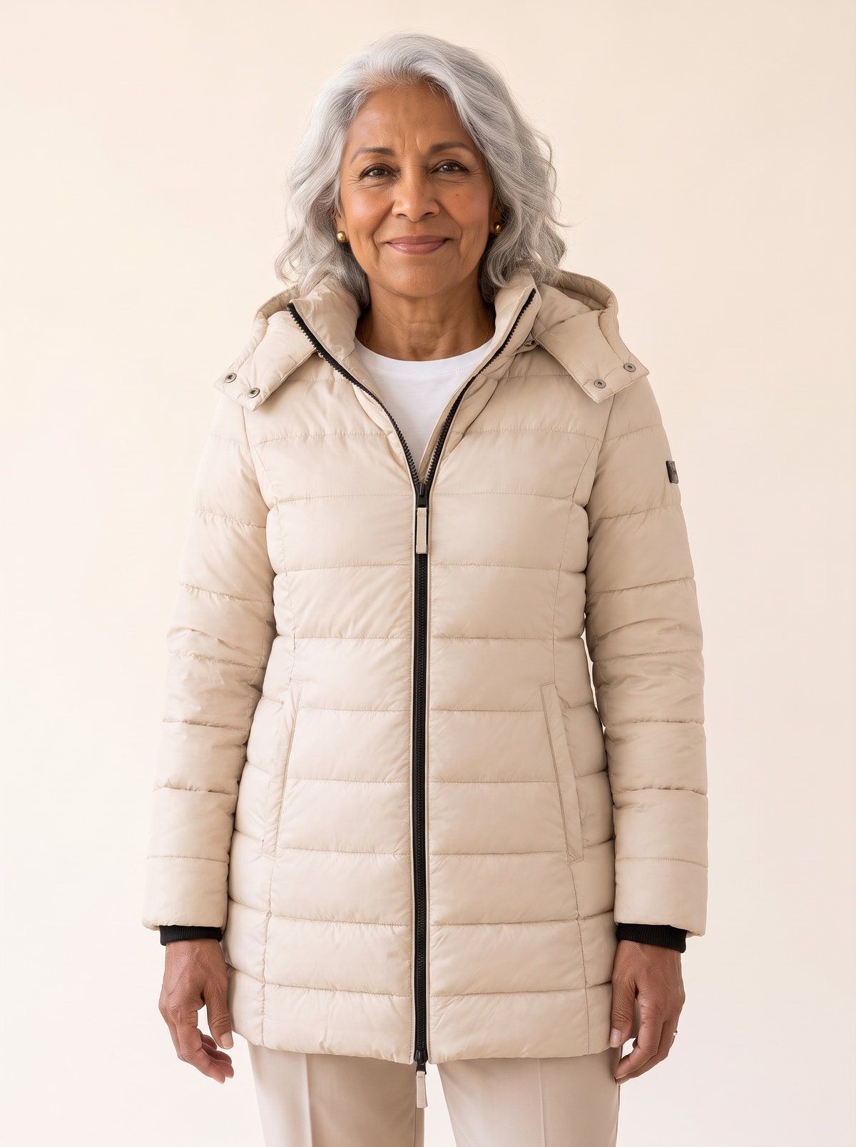 Lucille | Long Hooded Puffer Coat