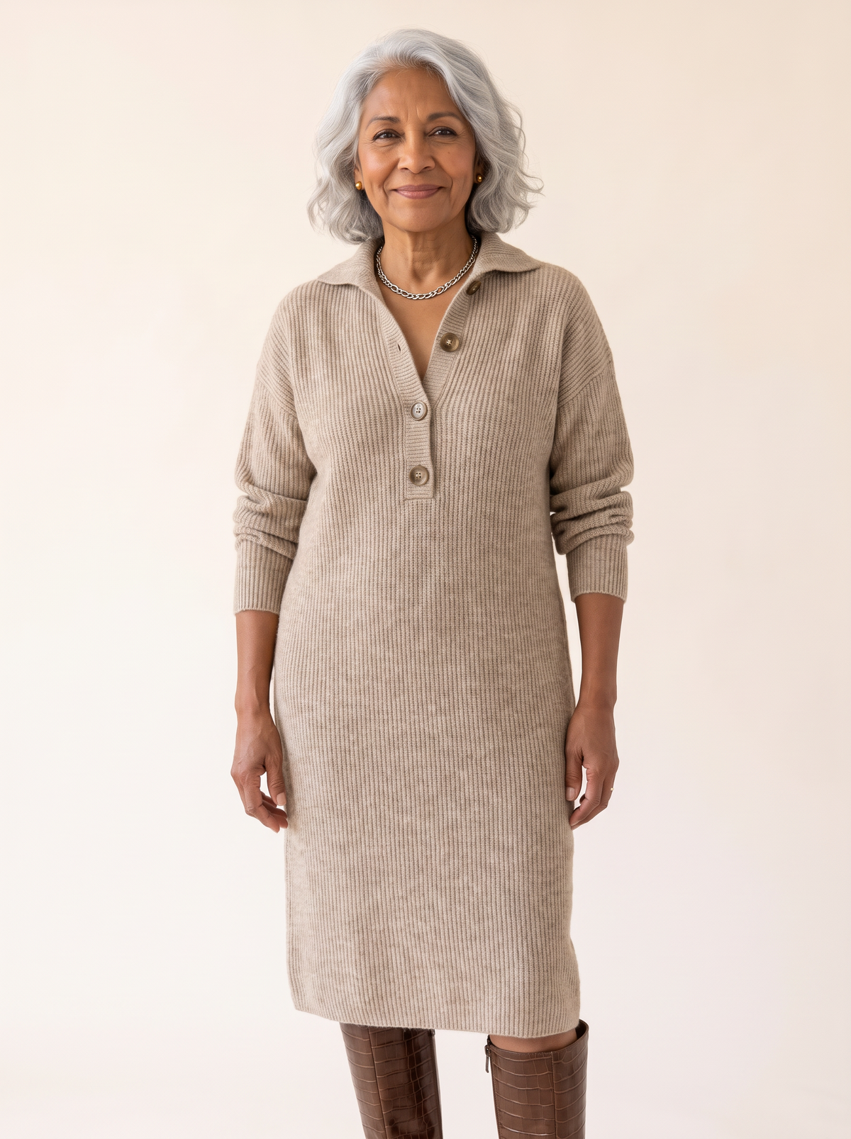 Hattie | Ribbed Midi Dress